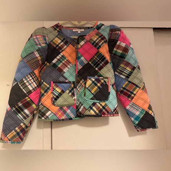 Love The Label Madras Patchwork Jacket Size Small - Picture 1 of 6